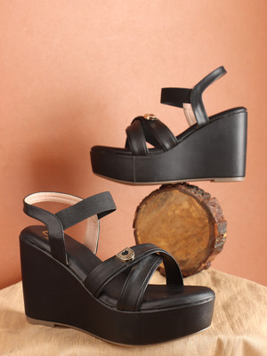 CARLTON LONDON Women Heels(Black , 5)