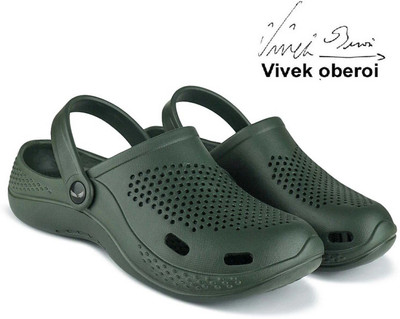BERSACHE Men Clogs(Green , 8)