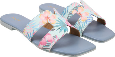 MOCHI Women Flats(Blue , 4)