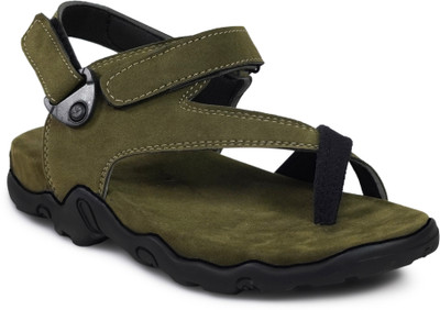 house of common Men Sandals(Olive , 9)