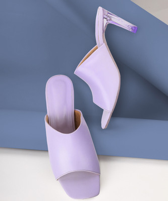 Picktoes PT-900 Lightweight Comfort Summer Trendy Premium Stylish Party disigin Women Heels(Purple , 3)