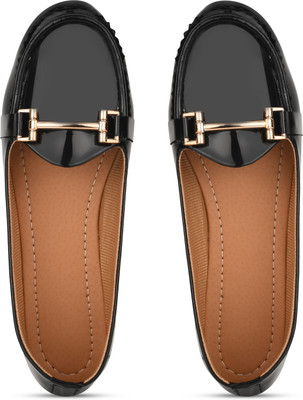 SHIPEE Women Bellies(Black , 5)