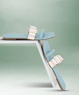 FOREVER 21 Women Flats(Blue , 5)