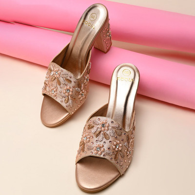 ROCIA Women Heels(Pink , 6)