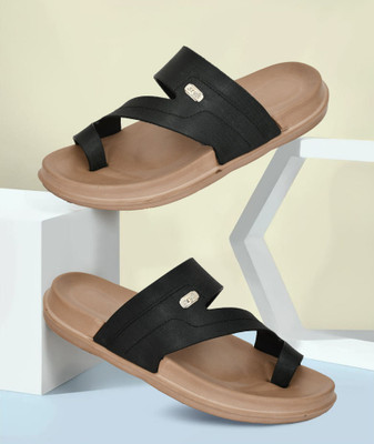 STIFRON Men Sandals(Black , 6)