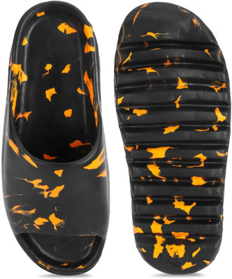 ATHLOES Men Sandals(Black , 7)