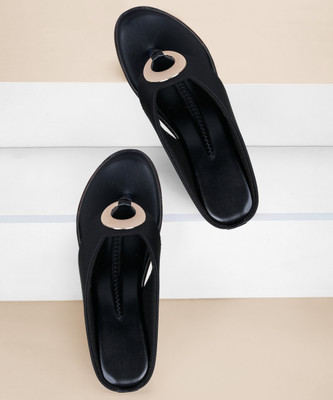 Bootco Women Flats(Black , 8)