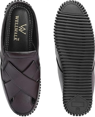 WELLWALK Men Casual(Black , 6)