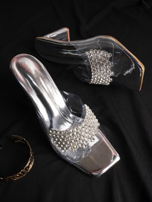 Hitway Women Silver Heels
