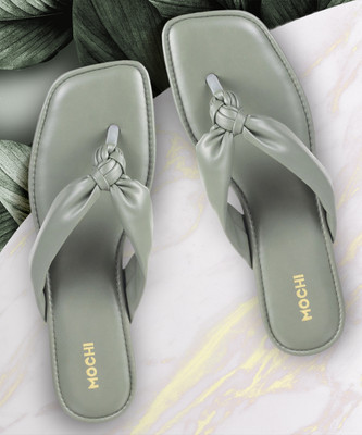 MOCHI Women Flats(Green , 8)