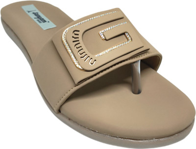 SANGAM Women Flats(Beige , 6)