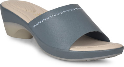 Bata Women Heels(Blue , 4)