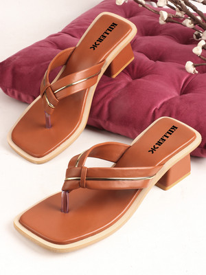 KILLER Women Heels(Tan , 8)