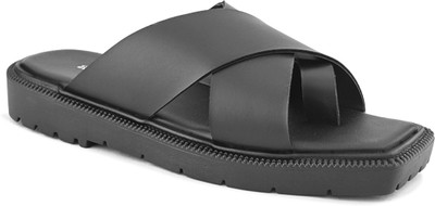 ANOUK Men Sandals(Black , 8)