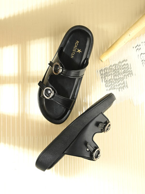 Roadster Women Flats(Black , 7)