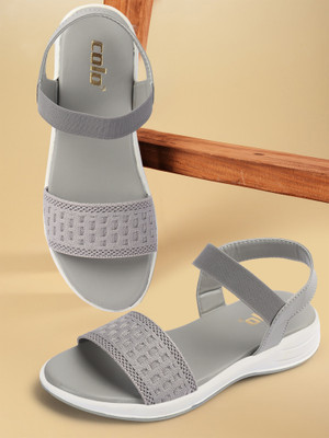 Colo Women Wedges(Grey , 4)