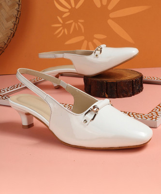 KILLER Women Heels(White , 4)