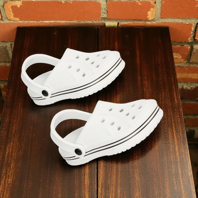 WOCMEC Men Clogs(White , 10)