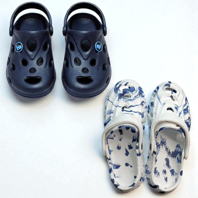 Monrav Men Clogs(Blue, Multicolor , 8)