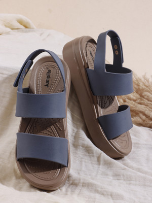 JUMPLITE Women Flats(Blue , 8)