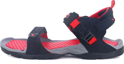 Sparx SS 502 Men Sandals(Red, Black , 10 UK/India)