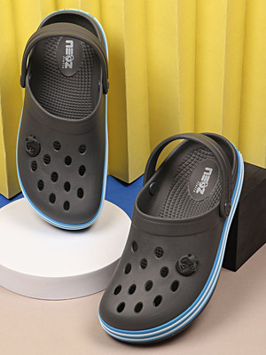 Neoz Levirex Ultra Soft Daily Wear with Adjustable Back Strap Anti-Skid Comfort| Men Clogs(Grey , 8)