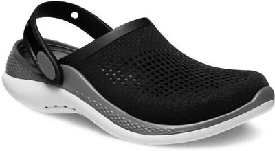 Souk CLASSIC CLOGS Men Clogs(Black, White , 7)