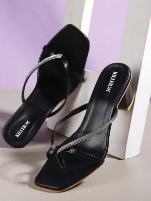 KILLER Women Heels(Black , 6)