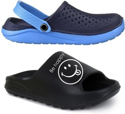 Kapani Fashion Men Sandals(Blue, Black , 7)