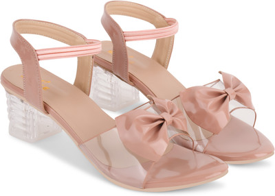 SHIPEE Women Heels(Pink , 6)
