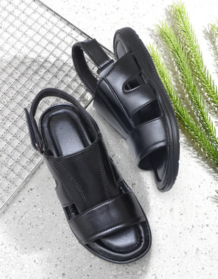 RagnaRok Men Sandals(Black , 9)
