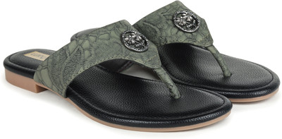 luxyfeel Women Flats(Green , 11)