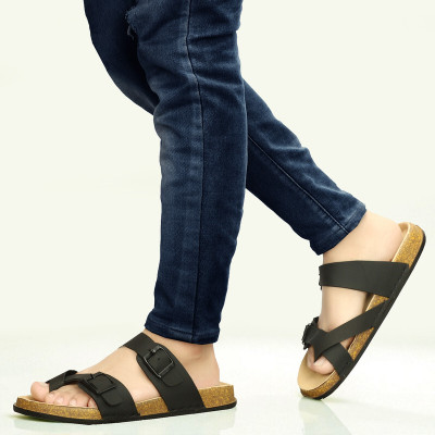 PILADO Men Sandals(Black , 9)