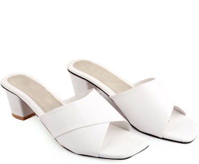 Paduki Women Heels(White , 4)