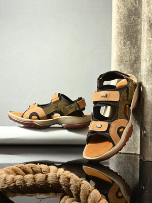 FAV SHOES Men Casual(Green, Tan , 10)