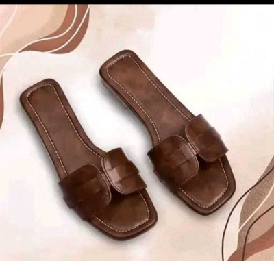 JPR crafts Women Flats(Brown , 7.5)