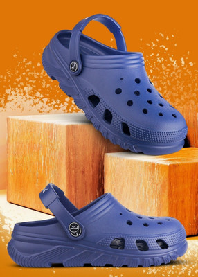 BERSACHE Men Clogs(Blue , 10)
