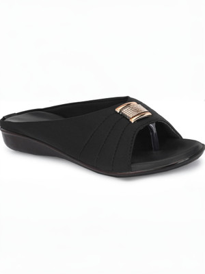 SOKEN Women Flats(Black , 9)