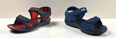 Classica Men Sandals(Blue, Black, Red , 10)