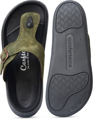CERFTAN Men Sandals(Green , 9)