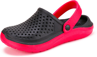 BERSACHE Men Clogs(Red , 8)