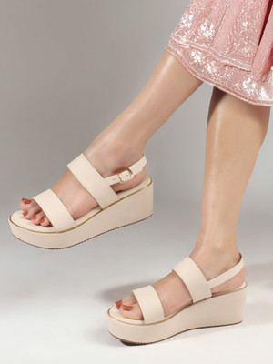 Dressberry Women Heels(Off White , 4)