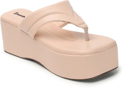 SMARTOS Women Wedges(Pink , 4)