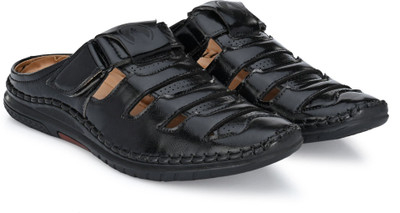 Rising Wolf Men Sandals(Black , 4)