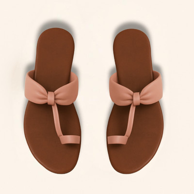 SK Fashion Women Flats(Pink, Brown , 9)