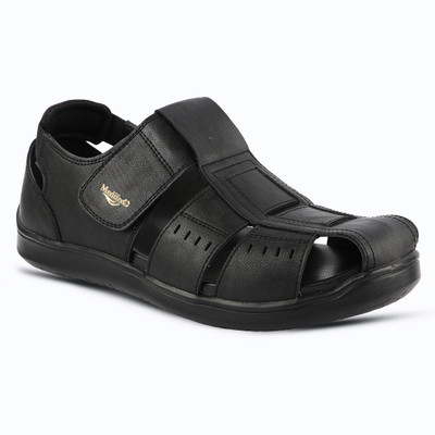 MEDIFEET Men Sandals(Black , 10)