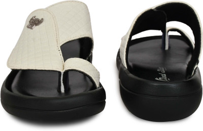 Real Bliss Men Sandals(White , 7)