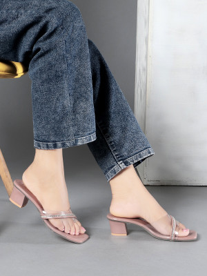 FIONA Women Heels(Pink , 5)