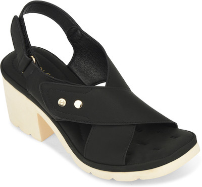 LIBERTY Women Heels(Black , 3)