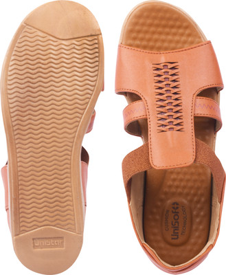 Unisoft Men Sandals(Tan , 6)